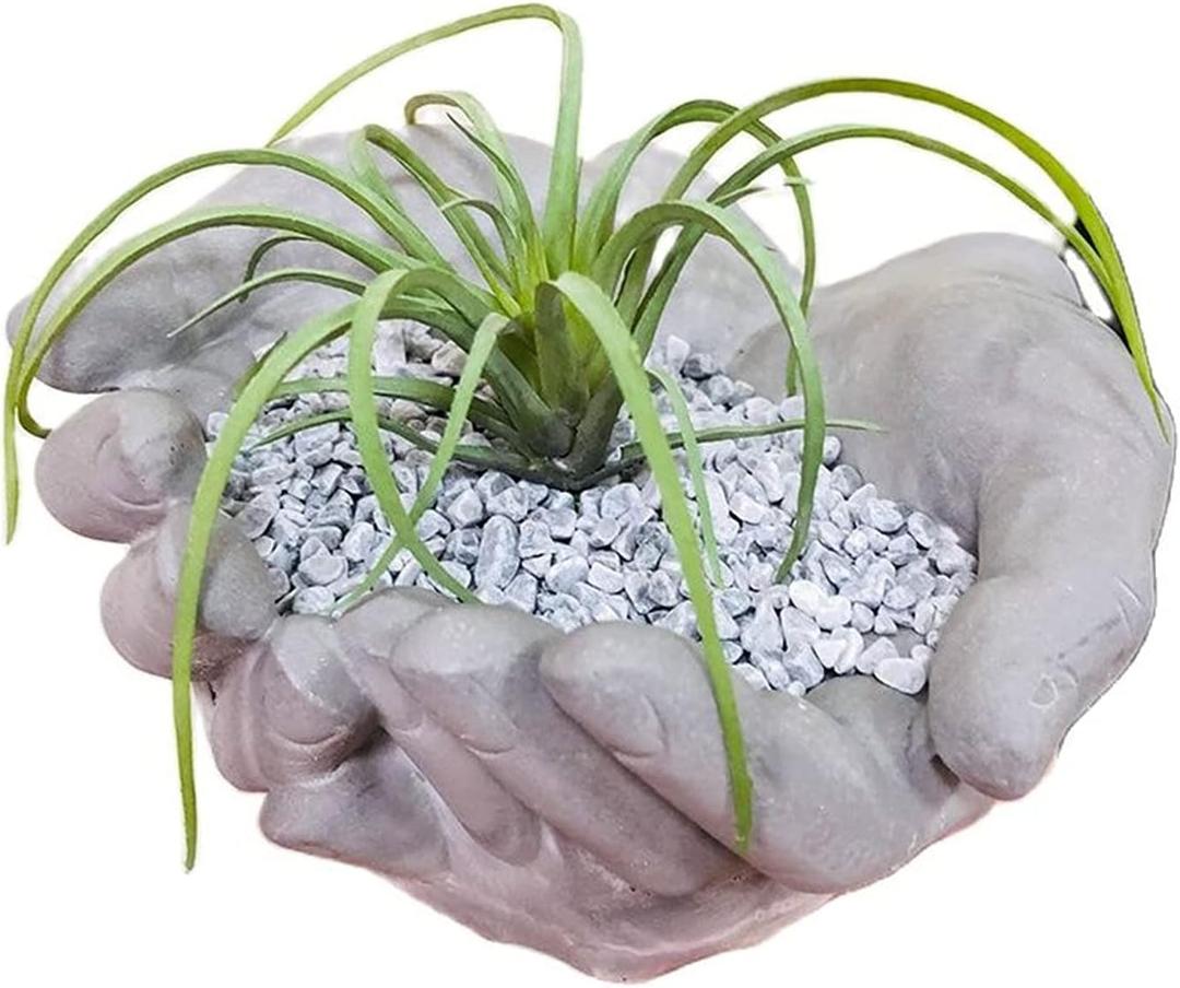 Hand Shaped Flower Pot Cement Silicone Mold, Concrete Clay Succulent Planter Mold Dish Resin Jewelry Storage Mould Epoxy Casting Mould