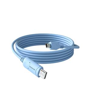 IQlionco USB Type A to USB Type Mini B, Console Cable with FT232 Chipset (Blue, 6FT)