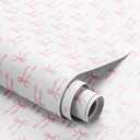 Drydiet Pink Bow Wallpaper Peel and Stick Contact Paper 23.6 x 196.9