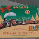 BainGesk Train Set, Christmas Train Set with Steam, Light and Sounds, Electric Train Toy for Boys & Girls, Christmas Train Set for Under The Tree, Gifts for 3 4 5 6 7 8 Year Old Kids