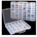 Juexica 1 Pcs Large  Grids Plastic Storage Bead Organizer Box, Tackle Box, Compartment Organizer Container with Adjustable Dividers for Jewelry Art Crafts Toys Screw Small Parts(Clear)