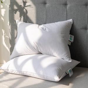 Down  feather bedding Standard/Queen Size Set of 2, Luxury Soft Feather Down Pillow for Sleeping, 100% Cotton Cover Hotel Collection Bed Pillows for Back,Stomach or Side Sleepers 20x28