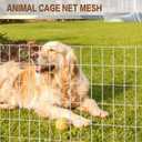 Tongmo 4 ft x 100 ft Galvanized Welded Wire Fence, 16GA Garden Chicken Wire Fence Roll, Mesh Size 2" x 4"Hardware Cloth, Ideal for Yard Protection and Poultry Netting