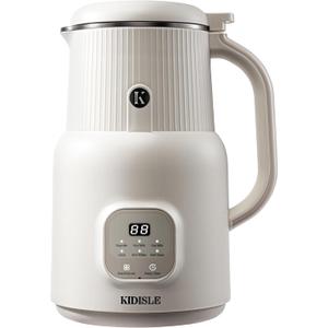 KIDISLE Automatic Nut Milk Maker, 20oz Homemade Almond, Oat, Coconut, Soy, Plant Based Milks and Non-Dairy Beverages with Delay Start/ Keep Warm/ Self-Cleaning/ Boil Water, White
