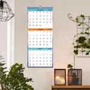 2026-2027 Wall Calendar - April 2026 - July 2027, 3-Month Display Vertical Calendar 2026-2027, Calendar Planner, 11" x 26", Large, Lay- Flat, Perfect for Your Busy Schedule