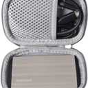 Anleo Hard Travel Case for Samsung T7 Shield 2TB / 1TB / 4TB, Portable SSD, USB 3.2 Gen2 External Solid State Drive (Grey, Case for 1 Hard Drives)