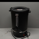 Commercial Coffee Urn, 110-Cup 16L Fast Brew Stainless Steel Hot Beverage Dispenser Electric Hot Water Urn for Wedding, Party, Catering with Easy Cleaning. Black Dispenser (Double Wall)