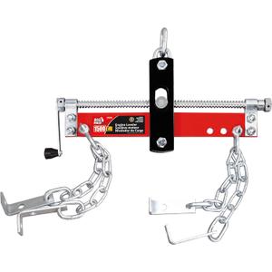 BIG RED T32100 Torin Engine Hoist Shop Crane Accessory: Steel 3 Position Engine Leveler with Adjustable Handle, 3/4 Ton (1,500 lb) Capacity, Red