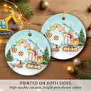 5 x Excavator Christmas Ornament 2025, Heavy Equipment Gifts for Construction Workers, Ceramic Ornament for Christmas Decorations, Unique Excavator Gifts for Men Boys Girls