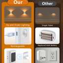 WILLED Rechargeable Motion Sensor Night Lights for Stairs, 10 Pack Wireless Magnetic Stick-On Battery Lights for Hallway, Bedroom, Closet, Kitchen