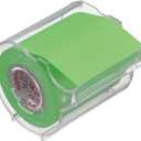 Yamato Memoc Roll Tape, Self-Stick Memo Paper Tape, with Tape Dispenser, 50mm x 10m, Lime, 1 ea. (RK-50CH-LI) (Green Plain)