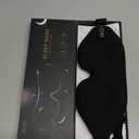 MZOO Luxury Sleep Eye Mask for Side Sleeper Men Women, Zero Eye Pressure 3D Sleeping Mask, Light Blocking Patented Design Night Blindfold, Soft Eye Shade Cover for Travel, Black