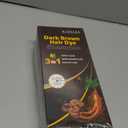 Dark Brown Hair Dye Shampoo 3 in 1, Hair Color Shampoo for Women and Men, Hair Dye to Cover Gray Hair, Herbal Ingredient Shampoos for Grey Hair Coverage 500ml (Dark Brown)