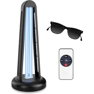 UV Light Sanitizer, 55W Ultraviolet Sanitizer, Ultraviolet Light with 3 Speed Timings, Home Disinfection Device, Dust Mites Remover for Room, Kitchen, Hotel, Office