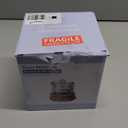 Lecdura Glass Essential Oil Diffuser, 80ML Small Glass Reservoir Natural Wood Base Ultrasonic Cool Mist Aroma Diffusers with USB-Cord Auto-Off 7 Color Light for Home Office Bedroom