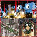 20 Pcs Cow Print Christmas Ornaments Western Cow Christmas Tree Decor Black and White Cowhide Ball Ornaments Farmhouse Country Xmas Hanging Decoration Shatterproof for Farm Rustic Holiday