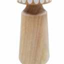 HD Designs 8 in Wood Small Candle Holder, 8 inches