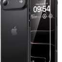 TAURI for iPhone Air Case, Full Camera Protection with Screen Protector, Translucent Matte Military-Grade Protection Shockproof Slim Phone Case for iPhone Air, Matte Black