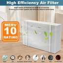 201 Replacement Furnace Filter Compatible with Aprilaire 2200, 2250, Space Gard 2200 Whole House Air Cleaner Purifiers, MERV 10, 2 Pack 20x25x6 Air Filters and 2 Pack Pleat Spacers