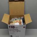 C9 LED Christmas Lights Outdoor, 72 FT 110 LED C9 String Lights, 8 Modes & Timer Connectable Waterproof for Christmas Tree Light Indoor Outdoor Roofline Patio Garden Yard Xmas Decoration, White 2 Pack