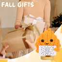 4 x Fall Decorations for Home Cute Fall Maple Leaf Decor Doll Autumn Thanksgiving Decor Autumn Holiday Decorations Handmade Crochet Doll Gifts (Doll 2107)