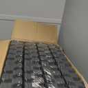 SUPERJARE 0.56'' Thick 24 Pcs 96 Sq Ft Rubber Top Exercise Equipment Mats, High Density EVA Foam Mats with Rubber Top, Interlocking Gym Flooring for Home Gym, Protective Workout Mat, Black