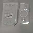 Nvollnoe for iPhone 16 Pro Case Compatible with MagSafe Military Grade Shockproof Heavy Duty Protective Adjustable Kickstand Matte Semi Clear Phone Cover for iPhone 16 Pro(Clear)