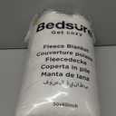 Bedsure GentleSoft White Throw Blanket for Couch - Soft Cozy Blankets for Women, Fluffy Fuzzy Fleece Throw for Girls, Birthday Gifts for Women Her, Room Home Boho Spring Decor, Off White, 50x60 Inches