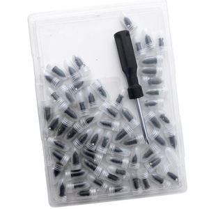 Purthog 60PCS Car Tire Repair Rubber Nail Kit,Self Service Car Tire Repair Kit Includes 2 Sizes of Tires Screw Plugs & Screwdriver,Vacuum Tires Repairs Screws Kits for Cars SUVs