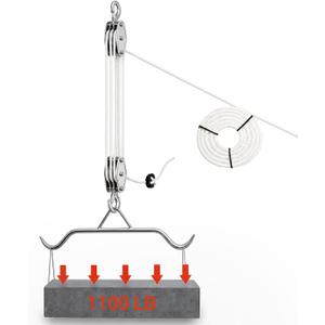 Game Hoist Gambrel & Deer Hanger Kit, 1100 LB Deer Hoist