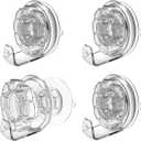 Wreath Hangers for Front Door - Heavy Duty Suction Cup Hooks for Indoor & Outdoor Decor - Removable & Reusable Wreath Door Hanger - Easy Twist Lock Hook for Window, Shower Wall, Towel, & More