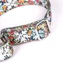 Serijoars Adjustable Martingale Dog Collar Heavy Duty Nylon Dog Collar for Medium Large Dogs Walking Training Boy and Girl Dogs (L, Black)