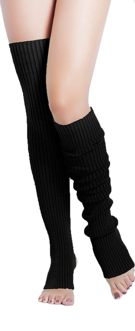v28 Women’s Neon Knit Leg Warmer for 80s Party Dance Sports Yoga 61Cm