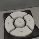 Chip and Dip Serving Set, 13.5" Serving Platters and Trays, Appetizer Serving Tray, Divided Serving Tray, Party Serving Relish Trays and Platters, Lazy Susan Taco Bar, Lazy Susan Serving Platter