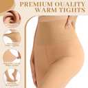 DancMolly Fleece Lined Tights Women Skin Color Warm Thermal Winter High Waist Leggings with Fuzzy Lining (S)