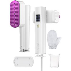 Steamer for Clothes, Sundu Portable 2-in-1 Steamer & Iron, 15s Fast Heat-up, 100ml Water Tank, Ironing Gloves, 20 Min Continuous Steam, Wrinkle Remover for Garment, Travel & Home Use (Cream White)