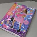 Kids Guitar and Microphone Set, Microphone with Stand and Color Light, Toy Guitar with Strap and Adjustable Volume, Toddler Musical Instrument for 5-9, Kids Karaoke Machine for Boy Girls (Pink)