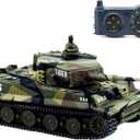 Cheerwing 1:72 German Tiger I Panzer Tank Remote Control Mini RC Tank with Rotating Turret and Sound