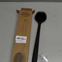 Manmihealth Silicone Back Scrubber (Thin Bristles) & Bath Glove & Face Brush Set(3PCS), Super-Exfoliating & Lathering Body Scrubber, Shower Brush, Face Scrubber Combination, with a Free Hook.(Black)