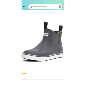 Furuian Men's Deck Boots Fishing Boots Waterproof Rain Boots Ankle Shoes Slip On Neoprene Rubber Footwear Chelsea Shoes Men Botas Para Hombre for Gardening Fishing Boating Camping Sailing 11.5