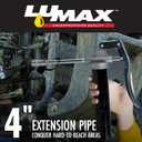 LUMAX LX-1172 Black Mini-Pistol Grip Grease Gun with 3 oz. Cartridge, Compact and Lightweight Makes it Easy for One-Hand Operation