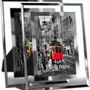 Giftgarden 4x6 Picture Frame Glass Modern 4 by 6 Photo Frames Friends Gifts for Tabletop Display, 2 Pack