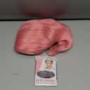 AGO Pink Wigs Short Wavy Hair Pastel Bob Wig with Bangs Shoulder Length Synthetic Hair for Women Girl Colorful Cosplay Wig Synthetic Heat Resistant Fiber for Daily Party Halloween Use(313#Pink)