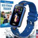 Inspiratek Kids Fitness Tracker for Age 5-16, 2022 Upgraded Tracker Kids Watch, Waterproof Watch for Kids with Pedometer, Sleep Monitor & Calorie Counter, Fitness Watch for Kids Girls Boys Teen (Blue)