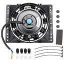 6 Inch Slim 650CFM Radiator Cooling Fans Universal Slim Pull Push 12V 80W Direct Replacement Electric Fan with Mount Kit