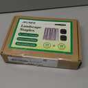 Garden Stakes,6 Inch 11 Gauge 50pcs Galvanized Landscape Staples + 50pcs Gaskets + 1Pick Hook,Tent Stakes Landscaping Fabric SOD Pins for Weed Fabric Barrier,Groud Cover,Fence