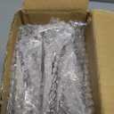 Yieach 4 Pack 15" Acrylic Shelves for Wall,Bathroom,Bedroom - with Adhesive - No Drilling Clear Floating Shelves for Funko Pop,Lego,Action Figures,Nail Polish,Perfume Shelf and Wall Storage & Display