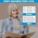 200% Magnifying Glasses with Light,USB Rechargeable LED Lighted Magnifying Eyewear,Hands Free Head Magnifier Eyeglasses for Close Work,Hobbies,Reading,Craft,Jewellery,Sewing