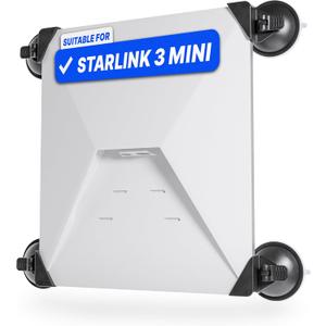 EYO Suction Cup Mount for Starlink Mini - Adjustable Starlink Mini Mount for Car, Van, Boat, RV and Windows - Strong Suction, UV-Resistant - Compact, Durable, Easy to Install - Incl. Storage Bag