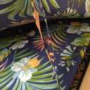 Arden 4-Pack Outdoor Patio Dining Chair Cushion, 20x44, Rain-Proof Seat Pad, Fade-Resistant Outdoor Cushion Simone Blue Tropical